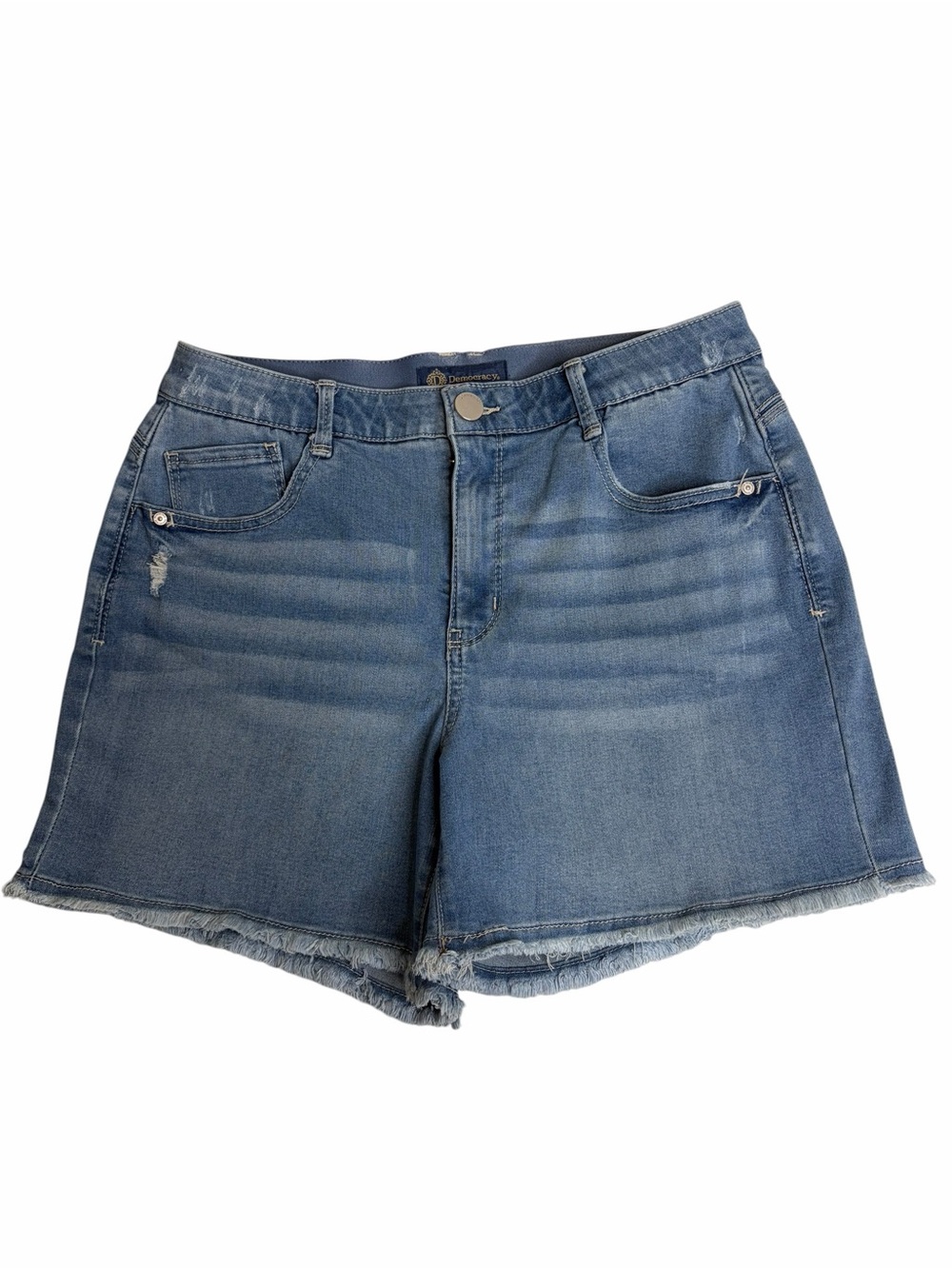 Democracy Ab solution distressed jean shorts, size 12